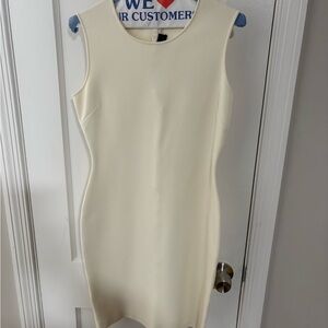 St. John Cream Mini Dress